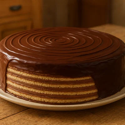 Prinzregententorte mit Schokobuttercreme