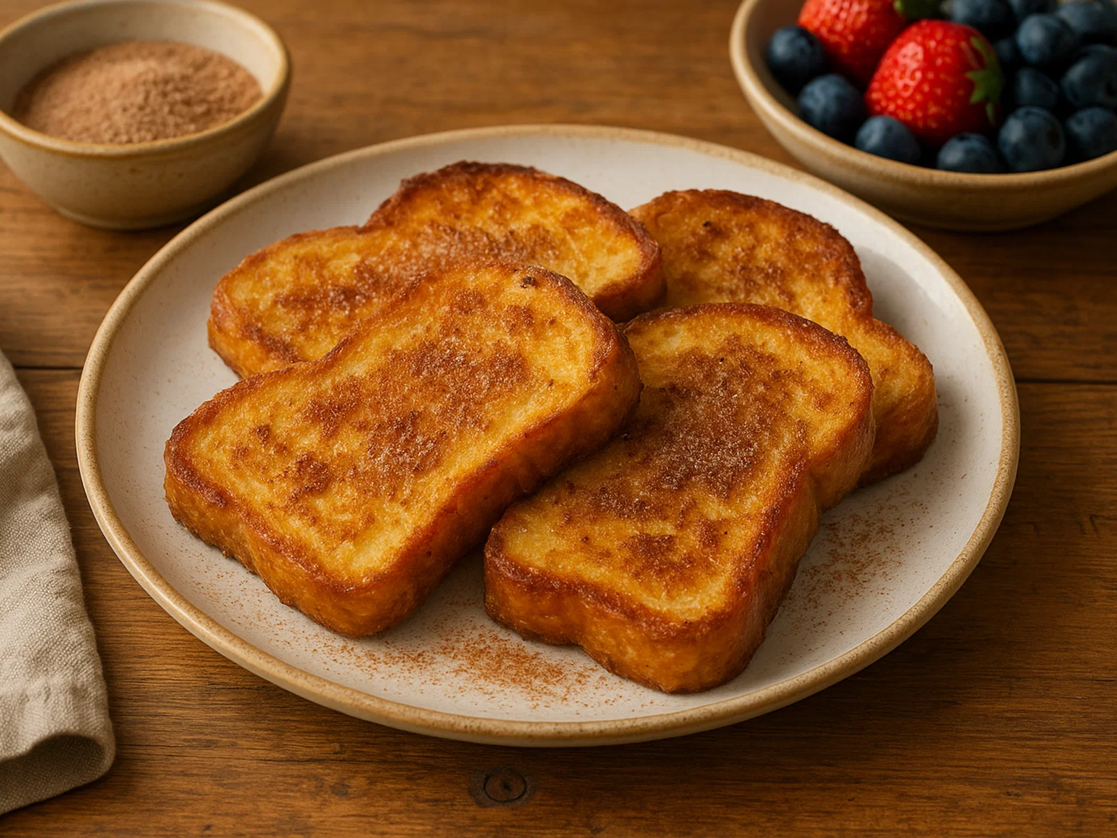 Klassische Arme Ritter (Süße Gebackene Brotscheiben)