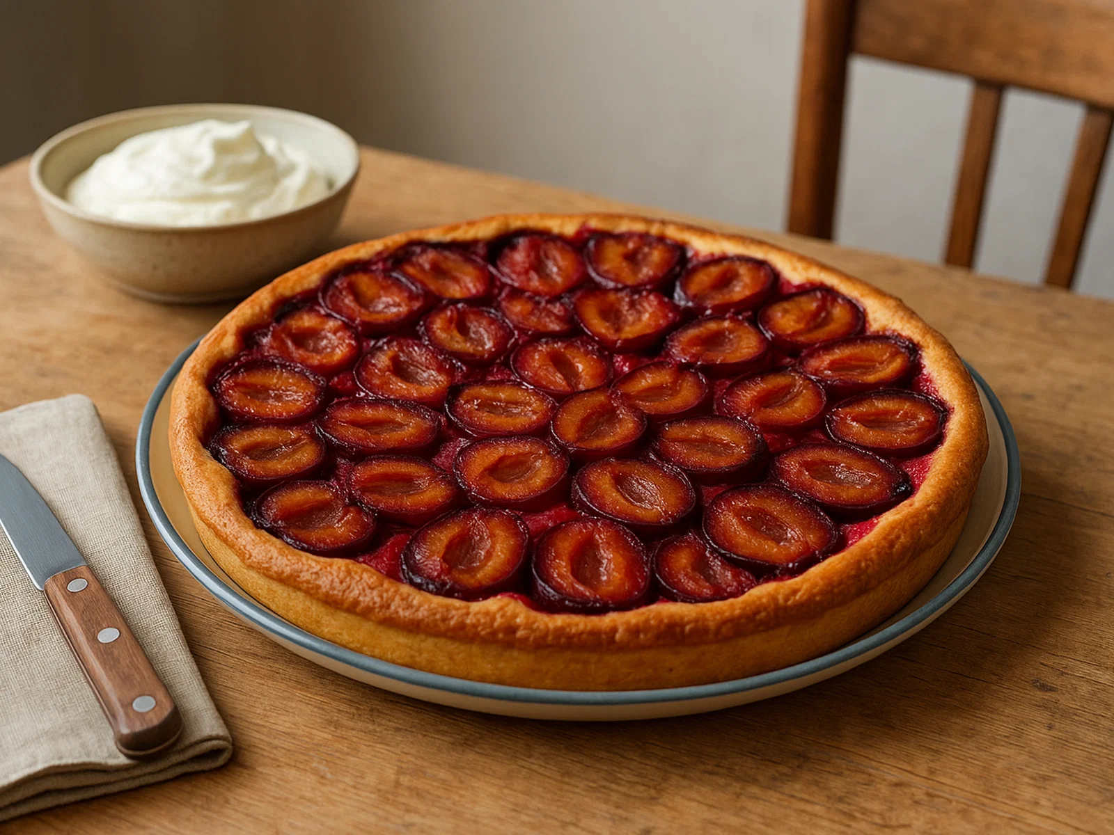 Pflaumenkuchen mit Hefeteig oder Mürbeteig