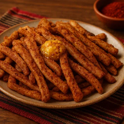 Kategna – Geröstete Injera mit Gewürzbutter und Berbere