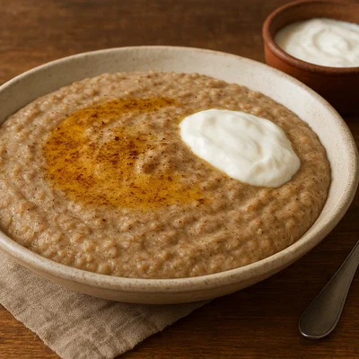 Chukko – Gerstenmehl mit Gewürzbutter und Joghurt