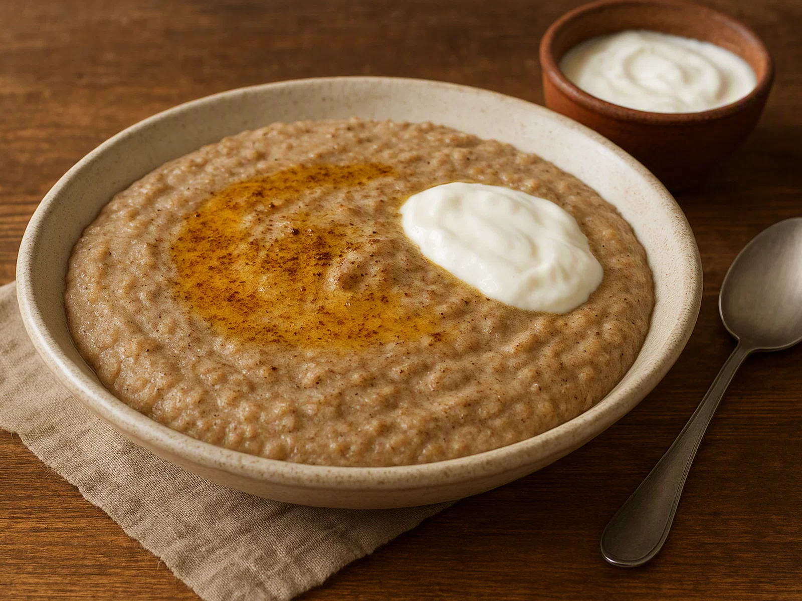 Chukko – Gerstenmehl mit Gewürzbutter und Joghurt