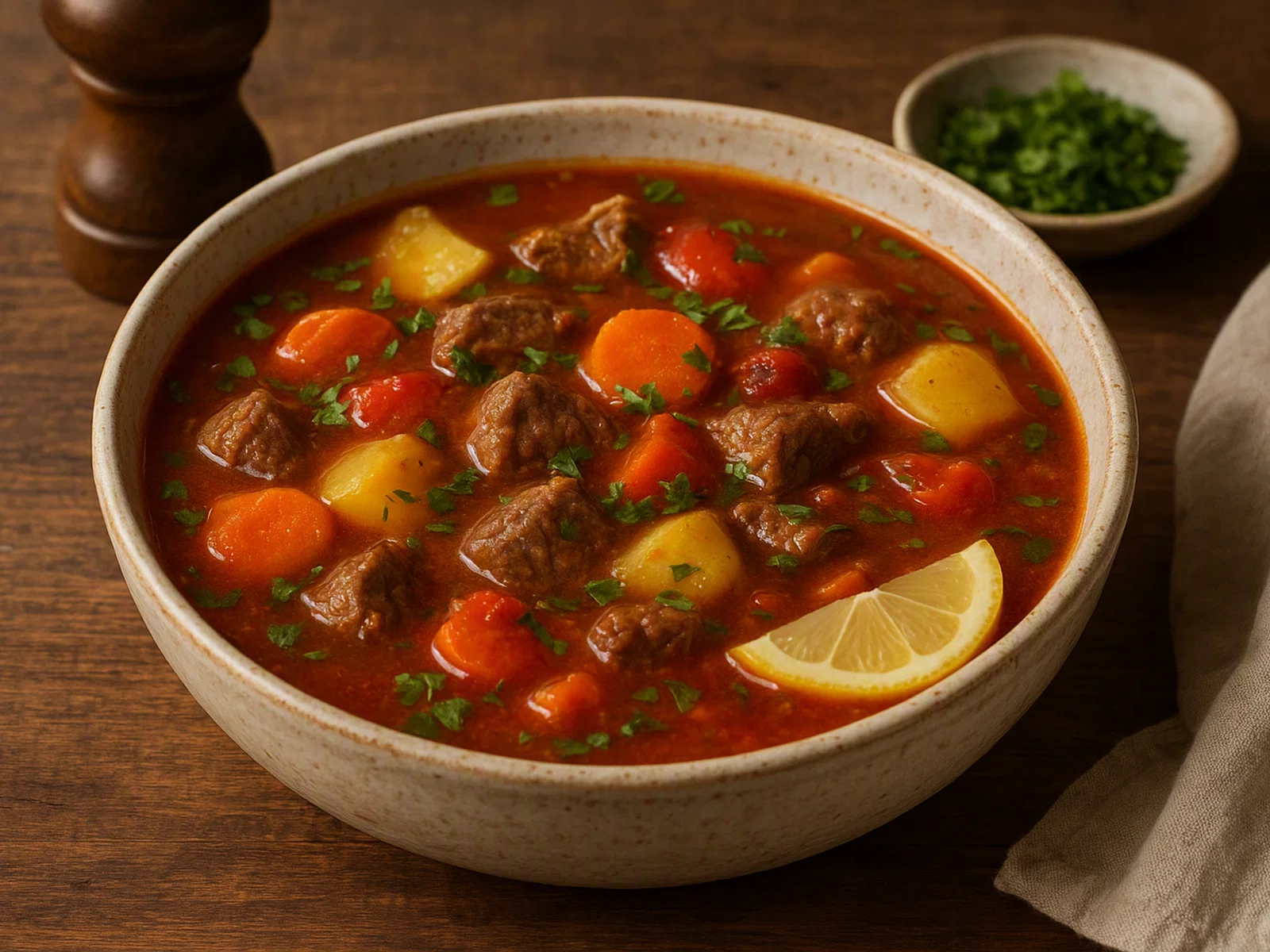 Kräftige Shorba – Herzhaft-würzige Fleisch-Gemüse-Suppe