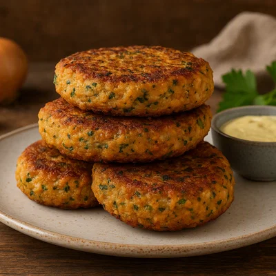 Herzhafte Lupinen-Bratlinge für Burger oder Wraps