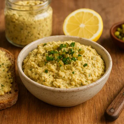 Lupinen-„Tuna“-Aufstrich für Brot und Sandwiches